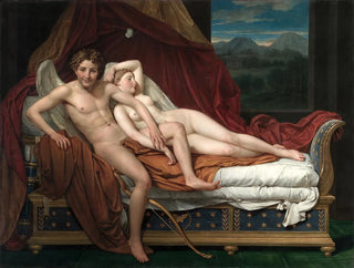 Cupid and Psyche - Jacques Louis David — artwork view
