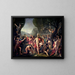 Léonidas at Thermopylae - Jacques Louis David — framed artwork on a wall