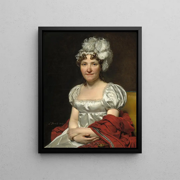 Madame David - Jacques Louis David — framed artwork on a wall