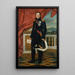 Portrait of the French politician and soldier Étienne Maurice Gérard - Jacques Louis David — framed artwork on a wall