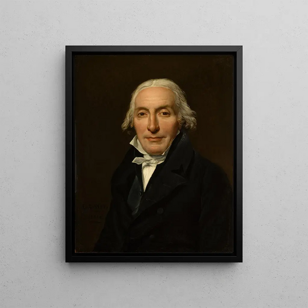Portrait Of Jean-Pierre Delahaye - Jacques Louis David — framed artwork on a wall