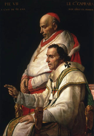Jacques Louis David - Portrait Of Pope Pius VII And Cardinal Caprara.webp