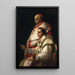Portrait of Pope Pius VII and Cardinal Caprara - Jacques Louis David — framed artwork on a wall