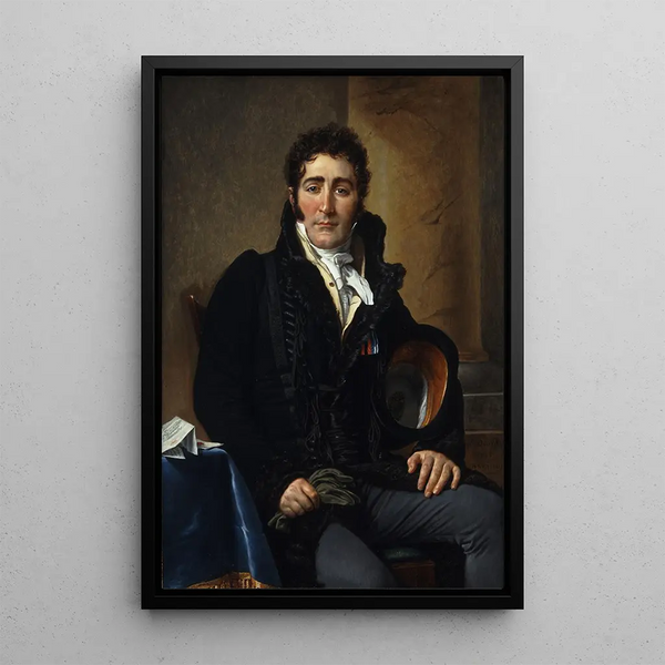 Portrait of Count of Turenne - Jacques Louis David — framed artwork on a wall
