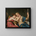 The Departure of Telemachus and Eucharis - Jacques Louis David — framed artwork on a wall