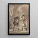 Kissing Borrowed - Jacques Louis François Touzé — framed artwork on a wall
