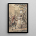 The Kiss Rendered - Jacques Louis François Touzé — framed artwork on a wall