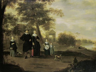 La famille du prédicateur Reinier Halma à Langerak sur le Lek - Jacques Muller — artwork view