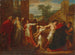 Daniel stopping the two accusing elders of chaste Susanna - Jacques Rattu — artwork view