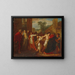 Daniel stopping the two accusing elders of chaste Susanna - Jacques Rattu — framed artwork on a wall