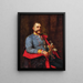 Portrait of Major Marshal of the City, Lieutenant Ludwig Reitz-Brachelli 1854-1937 - Jacques Sternfeld — framed artwork on a wall