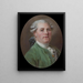 Unknown Man - Jacques Thouron — framed artwork on a wall