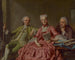 Portrait painting presumed of the Duke of Choiseul and two companions - Jacques Wilbaut — artwork view