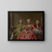 Portrait painting presumed of the Duke of Choiseul and two companions - Jacques Wilbaut — framed artwork on a wall