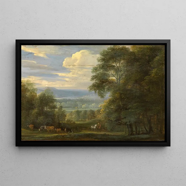 Landscape Painting - Jacques d'Arthois — framed artwork on a wall