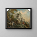 Cupidins with a sheep - Jacques de La Joue — framed artwork on a wall
