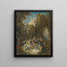 Dinner after the Hunt - Jacques de La Joue — framed artwork on a wall