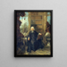 Portrait painting presumed of Abbot Jean-Antoine Nollet 1700-1770 - Jacques de La Joue — framed artwork on a wall