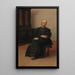 Portrait of an Old Priest - Jacques de Lalaing — framed artwork on a wall