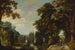 Landscape with a Path and a Castle on the Water - Jacques van der Wijen — artwork view