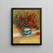Bouquet of Flowers in a Blue Vase - Jacques-Émile Blanche — framed artwork on a wall
