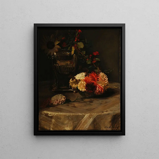 Jacquesmile Blanche - Dahlias et capucines lurne dargent.webp