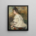 Girl in White Dress - Jacques - Émile Blanche — framed artwork on a wall