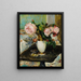 Flowers in a vase - Jacques-Émile Blanche — framed artwork on a wall