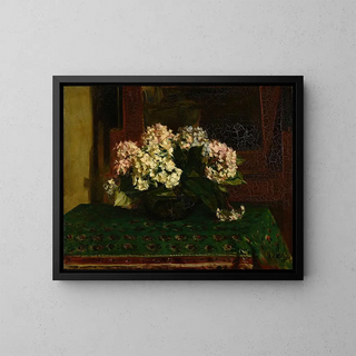 Hortensias - Jacques-Émile Blanche — framed artwork on a wall