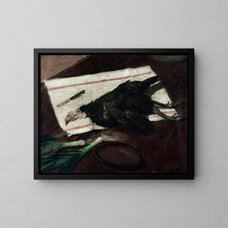 Still life with turkey - Jacques-Émile Blanche — framed artwork on a wall