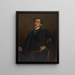 Portrait Painting of Maurice Barrès - Jacques-Émile Blanche — framed artwork on a wall