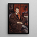 Portrait of René Crevel 1900-1935 writer - Jacques-Émile Blanche — framed artwork on a wall