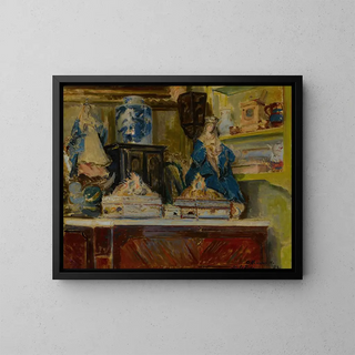 Salon jaune à Offranville - Jacques-Émile Blanche — framed artwork on a wall