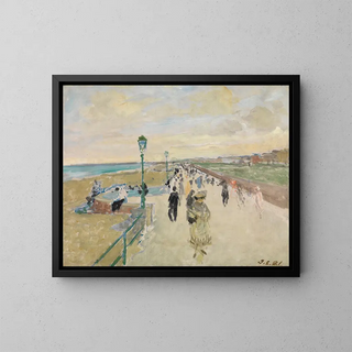 Sea Wall Painting - Jacques-Émile Blanche — framed artwork on a wall