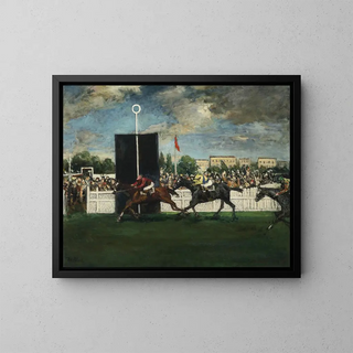L'arrivée dans une course de campagne anglaise - Jacques-Émile Blanche — framed artwork on a wall