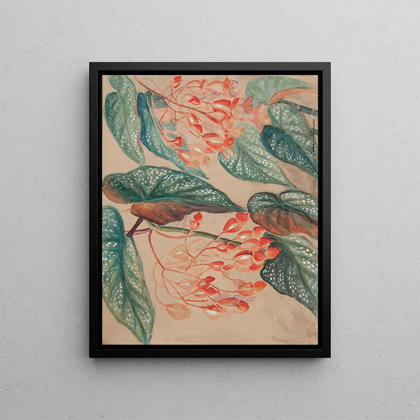 Begonia - Jadwiga Gazowska — framed artwork on a wall