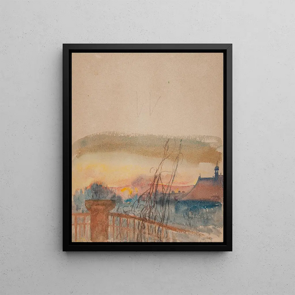 Landscape - Jadwiga Gazowska — framed artwork on a wall