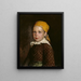 Portrait of a Little Girl - Jahn Ekenaes — framed artwork on a wall