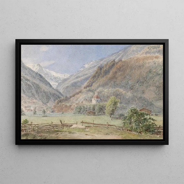 View on Bickstein - Jakob Alt — framed artwork on a wall