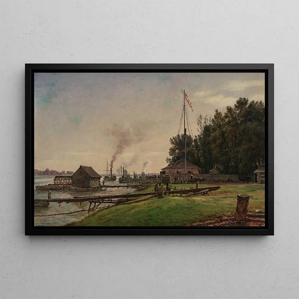 La Région du Danube II - Jakob Alt — framed artwork on a wall