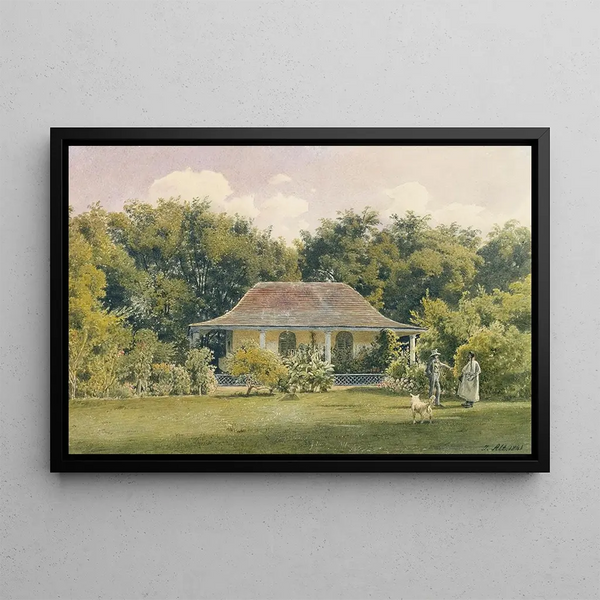 The Garden of Laudaya - Jakob Alt — framed artwork on a wall
