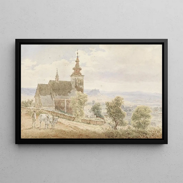 Zips - Jakob Alt — framed artwork on a wall