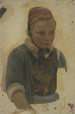 Bust of a Little Peasant - Jakob Becker — artwork view