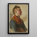 Young Farm Girl 2 - Jakob Becker — framed artwork on a wall