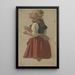Young Farm Girl - Jakob Becker — framed artwork on a wall