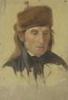 Farmhouse Painting with a Fur Hat - Jakob Becker — artwork view