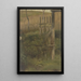 Gate to the garden leading to the field - Jakob Becker — framed artwork on a wall