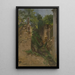 Garden staircase between two walls - Jakob Becker — framed artwork on a wall