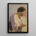Girl with Earrings - Jakob Becker — framed artwork on a wall