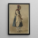Young Hessian Peasant - Jakob Becker — framed artwork on a wall
